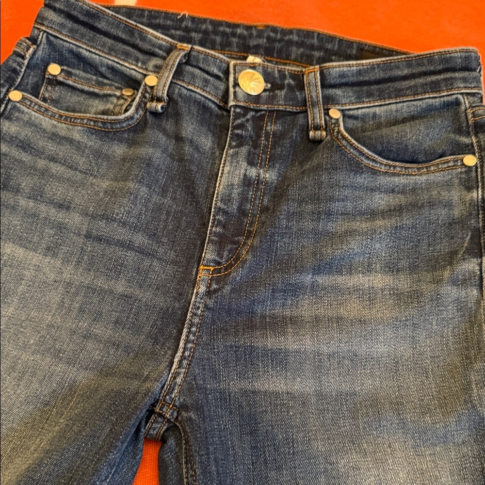 rag & bone, Nina, High Rise Cigarette Straight Leg Soft Denim Jeans